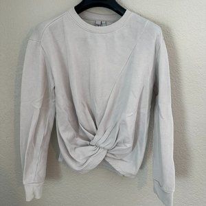 Zella Girls Twist Gray Soft Sweatshirt